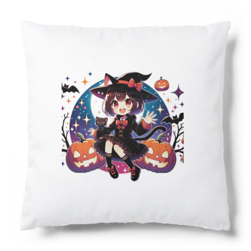 ミッドナイト・ハロウィン魔女 Cushion