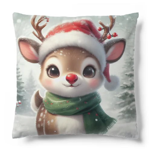 子鹿サンタ Cushion