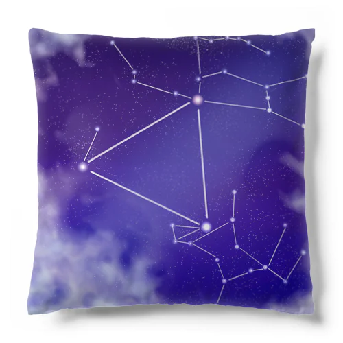 雲の切れ間から覗く星　冬 Cushion