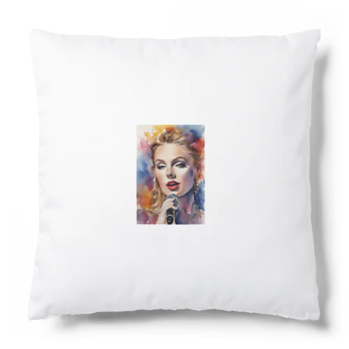 AI「Taylor Swift」水彩 Cushion