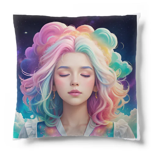 カラフルレディ「進化の目覚め」 Cushion