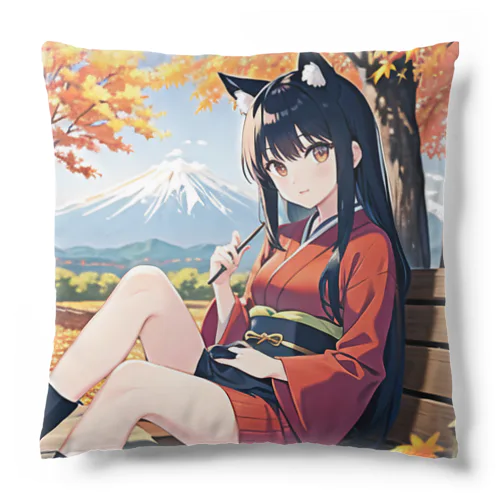 黒髪のけもっ娘 Cushion