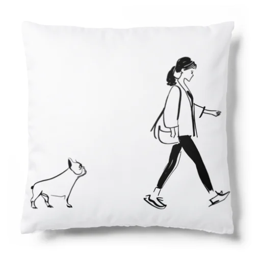 帰りを待つ犬 Cushion