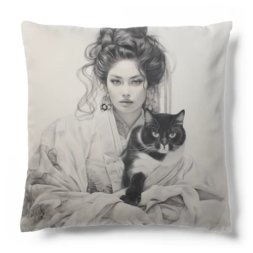 コレクション「猫と共に流れる時」 Cushion