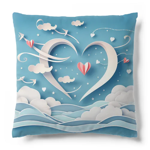 ペーパークラフト風な空 Cushion