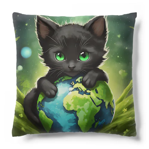 黒猫と地球02 Cushion