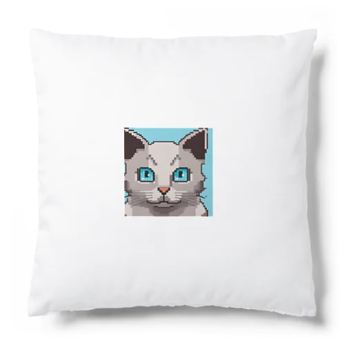 ドット絵ドット絵ロシアンブルーの子猫 Cushion