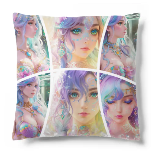 healing mermaid WORLD Cushion