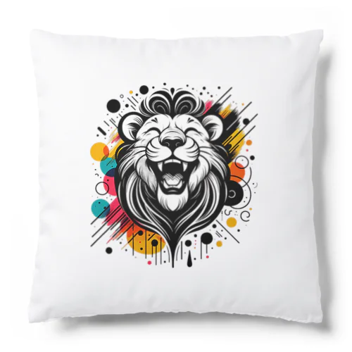 #laughing animal art Cushion