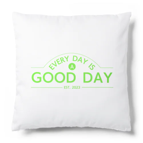 日日是好日（ライムグリーン） Cushion