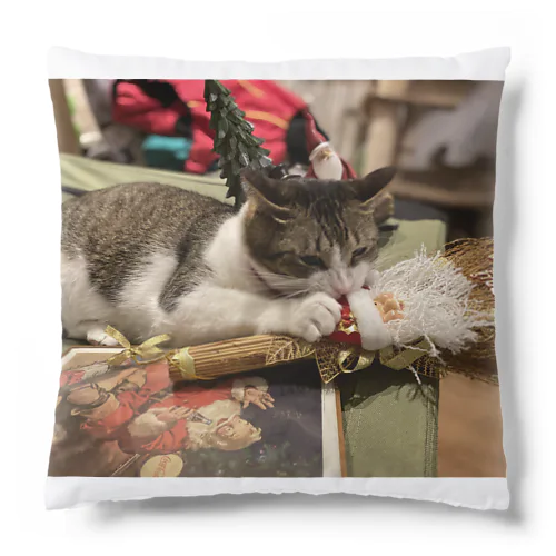 クリスマス~サンタ猫~ Cushion