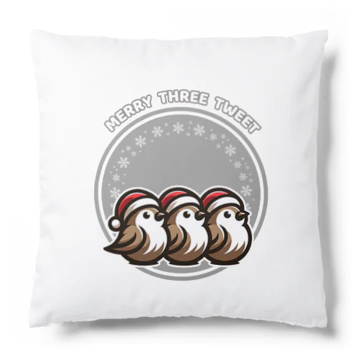 Merry Three Tweet Cushion