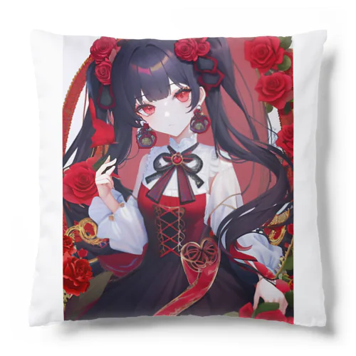 アール･ヌーヴォー　紅薔薇 Cushion