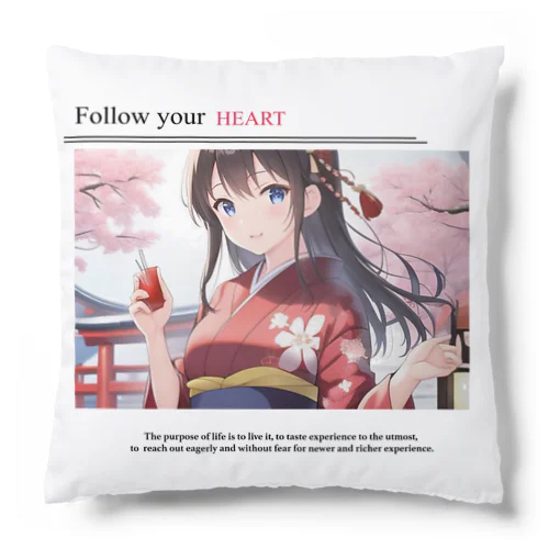 着物女子 Cushion