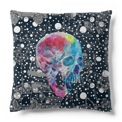 冬のスカル☠️ Cushion