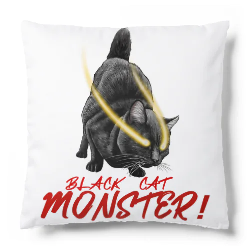 黒猫モンスター Cushion