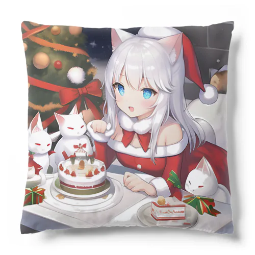 ニャン子たちとクリスマス Cushion