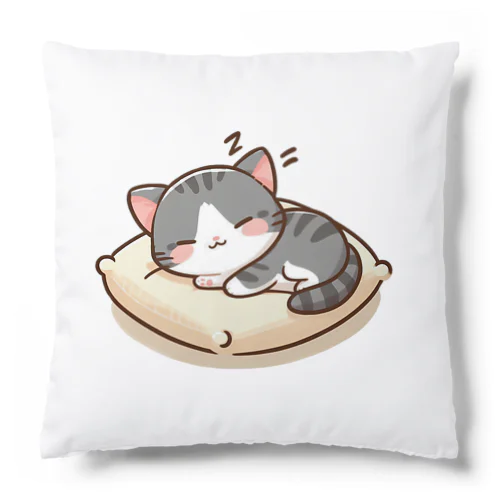 眠れるクッション上のにゃんこ💞 Cushion