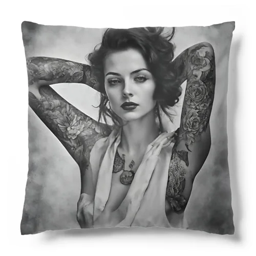 TattooGirl by KotoSasa Cushion