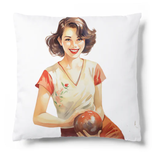 日本人女性ボーリング Cushion