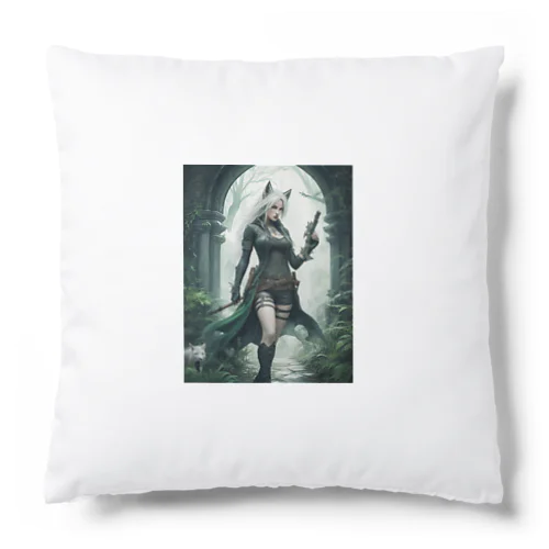 狐耳の美しき狩人 - Kitsune no Mimi no Utsukushiki Hunter: The Beautiful Hunter with Fox Ears Cushion