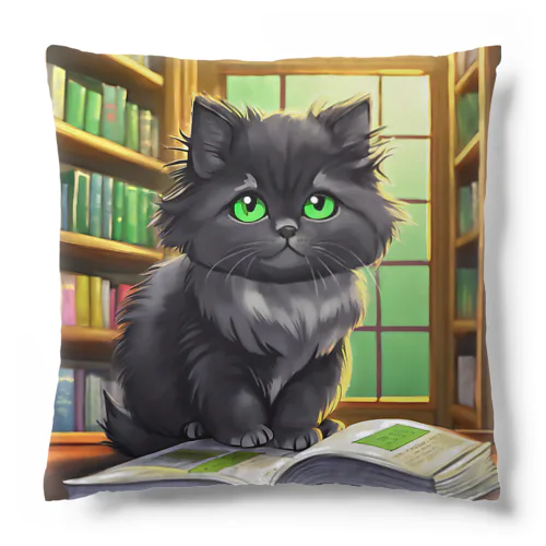 図書室の黒猫02 Cushion