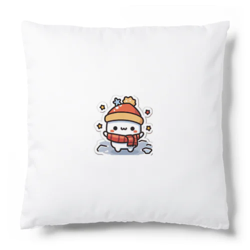 雪の上の足跡 Cushion