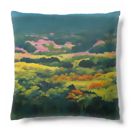 色彩豊かな自然風景 Cushion