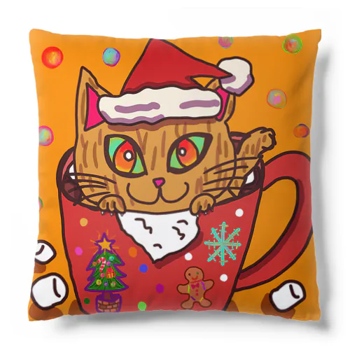 クリスマスにゃんこ Cushion