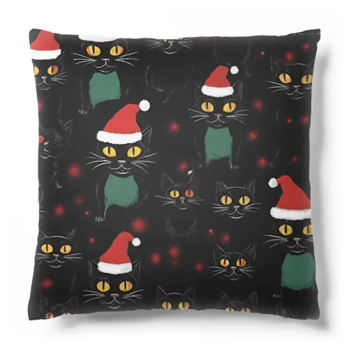 宇宙黒猫キョロちゃんとX'mas🎄 Cushion