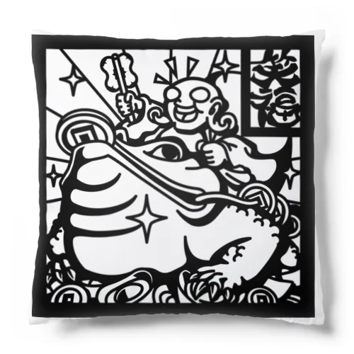 たなきゃん布袋さま Cushion