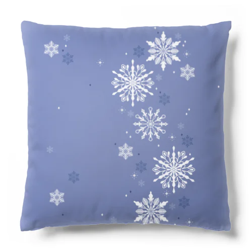 雪の花06（ラベンダー） Cushion