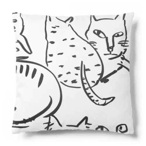 墨ねこ Cushion