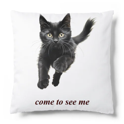 黒猫ちも Cushion