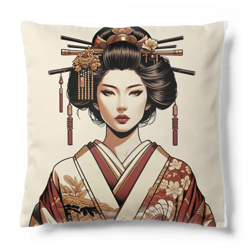 和の粋を纏う、優美な姿Elegance in tradition, a vision of grace. Cushion