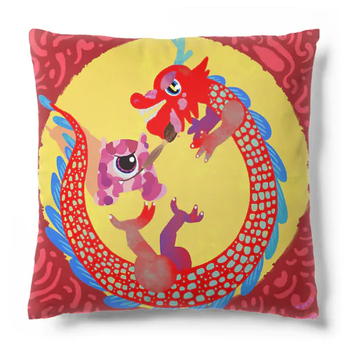 A and Dragon Cushion