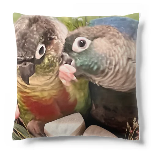 お花畑のふたり Cushion