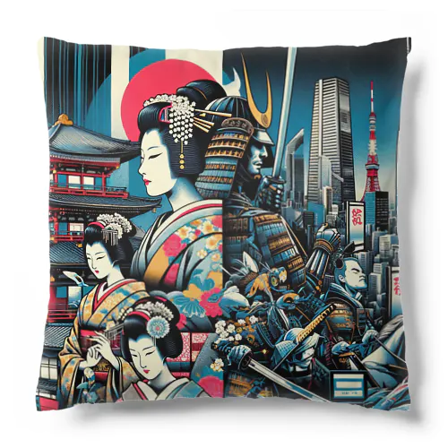 The Essence of Nippon: Tradition Meets Tomorrow Cushion