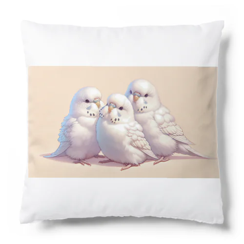 白いセキセイインコ Cushion