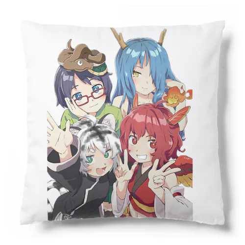 四獣ちゃん全員集合 Cushion