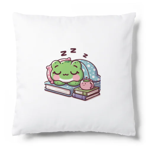 Sleeping frogs(熟睡する蛙) Cushion