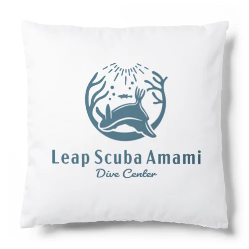 LeapScubaAmami ロゴ ゾウゲイロウミウシver Cushion