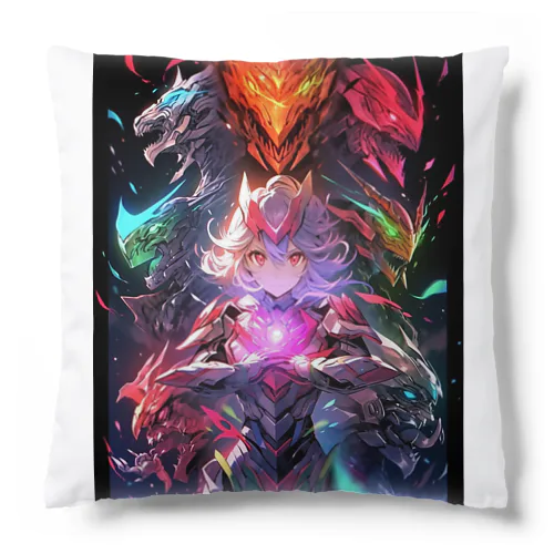 ドラゴンファイターガールwith竜の変身ヒーロー Cushion