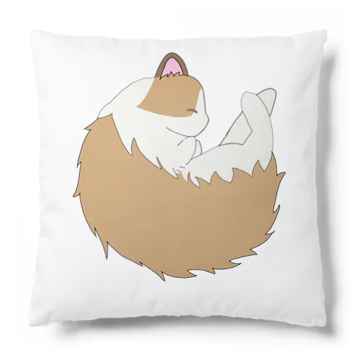 眠っているねこちゃんのクッション Cushion