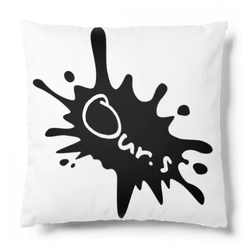 Our.s とびちるビックインク風ロゴ Cushion