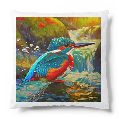 渓流のカワセミ Cushion