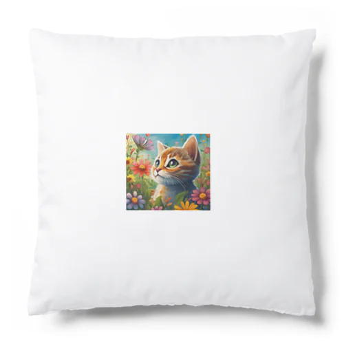 可愛い猫キラキラ Cushion