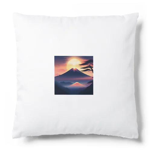 神秘的な富士山のイラスト Cushion