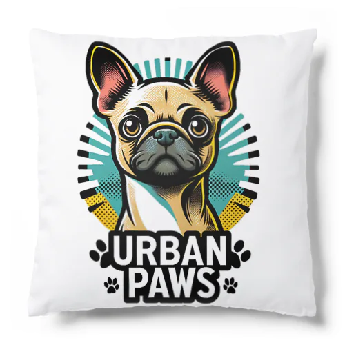 パグチワワ「Urban paws 」 クッション