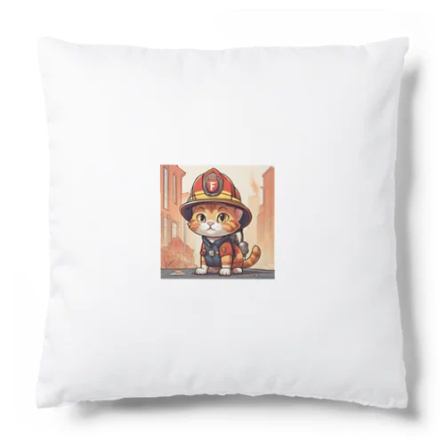 ネコ消防士 Cushion